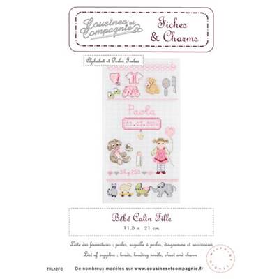 BEBE CALIN FILLE - SEMI-KIT FICHES & CHARMS