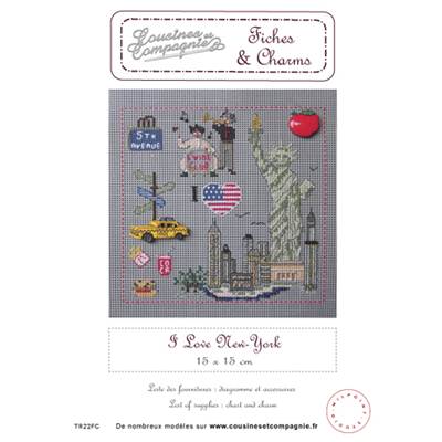 I LOVE NEW-YORK - SEMI-KIT FICHES & CHARMS