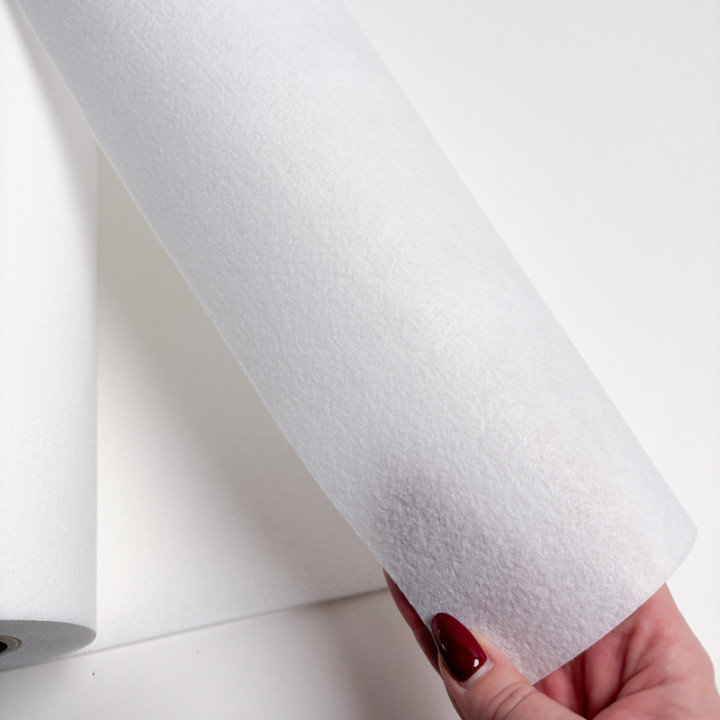 NON TISSE AIGUILLETE RAIDE 206G - 50CM - BLANC - TEXTICAP