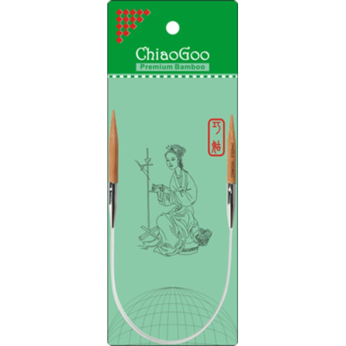 AIGUILLES CIRCULAIRES FIXES BAMBOU CHIAOGOO - 23 CM