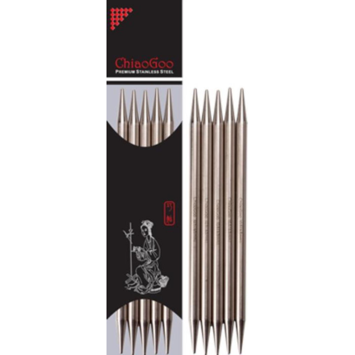AIGUILLES METAL DOUBLE-POINTES CHIAOGOO - 20CM