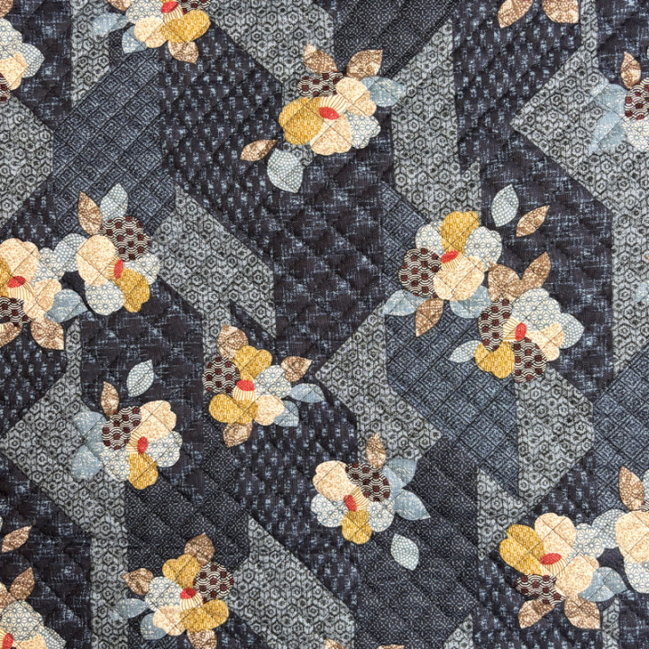 TISSU MATELASSE KURENAI 13100-3A - COTON-POLYESTER  - 110 CM 