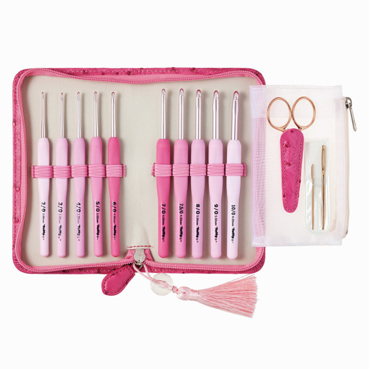 SET CROCHETS ETIMO ROSE MANCHES ERGONOMIQUES - TULIP