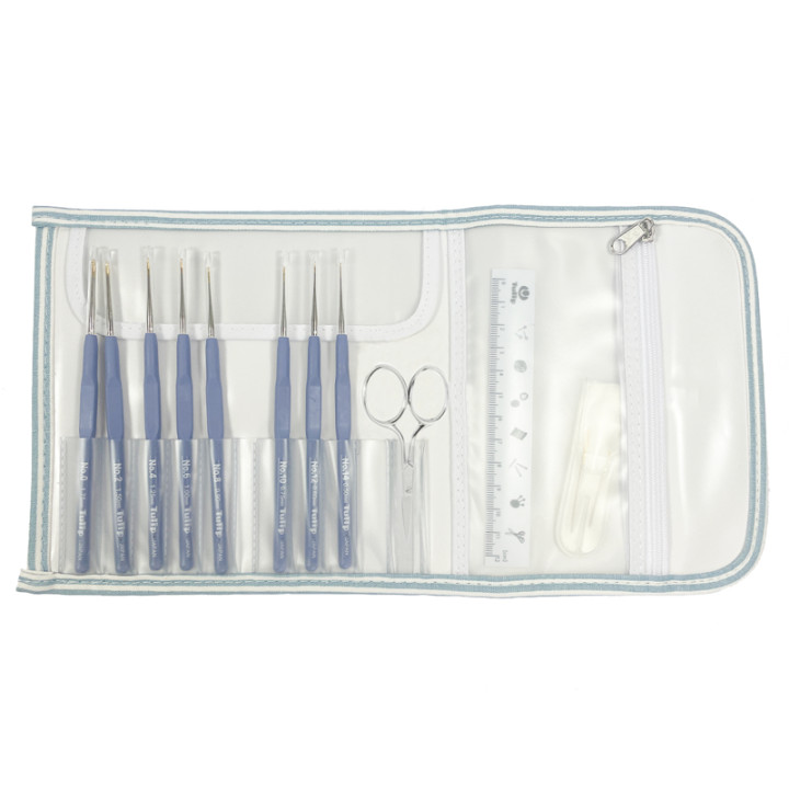 KIT CROCHETS ETIMO ROYAL SILVER LACE MANCHES ERGONOMIQUES - TULIP
