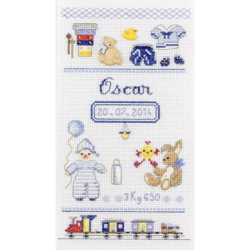 BEBE CALIN GARCON - SEMI-KIT FICHES & CHARMS