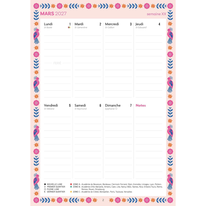 AGENDA CREATIF 2027
