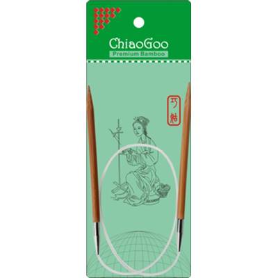 AIGUILLES CIRCULAIRES FIXES BAMBOU CHIAOGOO - 40 CM - N°2