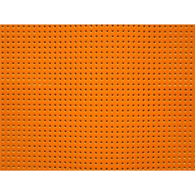 VINYLE LAQUE PERFORE ORANGE largeur 45 cm- minimum 5 mètres