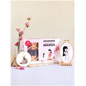 COFFRET BRODERIE INSPIRATION MANGA