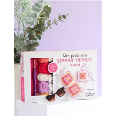 COFFRET MES PREMIERS GRANNY SQUARES - 2 PROJETS POUR S'INITIER