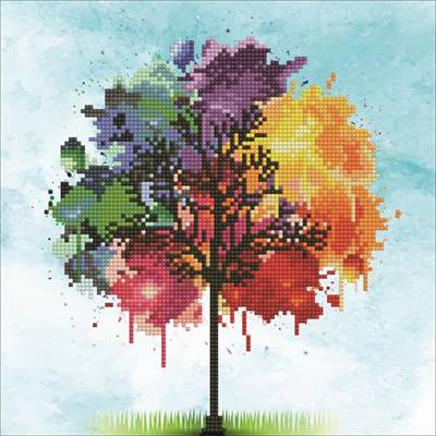 KIT DIAMOND ART INTERMEDIAIRE - RAINBOW TREE