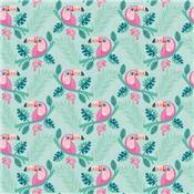 TISSU DASHWOOD STUDIO - DANDELION JUNGLE 2096 - COTON - 110 CM 