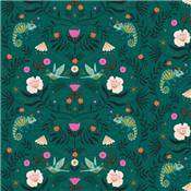 TISSU DASHWOOD STUDIO - JUNGLE LUXE 2236 - COTON+METAL - 110 CM 