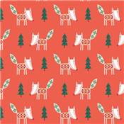 TISSU DASHWOOD STUDIO - WINTER FOLK 2141  - COTON - 110 CM 