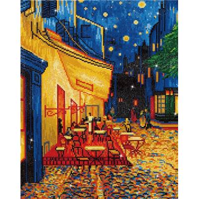 KIT BRODERIE DIAMANT - TERRASSE DU CAFE LE SOIR - VAN GOGH