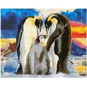 KIT BRODERIE DIAMANT - FAMILLE PINGOUINS