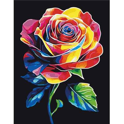 KIT BRODERIE DIAMANT NEON NOIR - ROSE GLOW