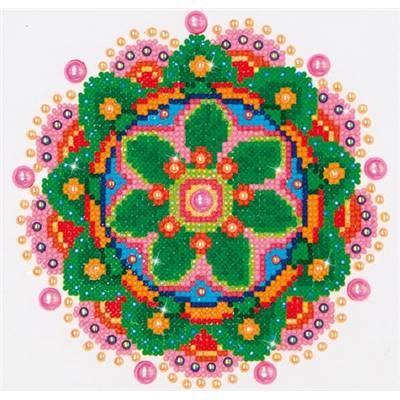 KIT BRODERIE DIAMANT - MANDALA FLEURI