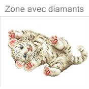 KIT BRODERIE DIAMANT - BEBE TIGRE ROLY POLY