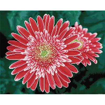 KIT BRODERIE DIAMANT SQUARES - PINK GERBERAS