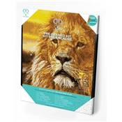 KIT BRODERIE DIAMANT SQUARES - LORD OF THE SERENGETI - PRE-ENCADRE