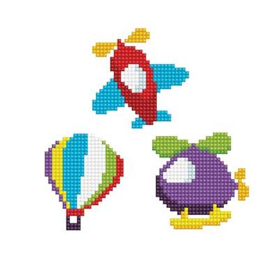 KIT BRODERIE DIAMANT DOTZIES - LOT 3 STICKERS DE HAUT VOL