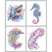 KIT BRODERIE DIAMANT DOTZIES FLOCK - 4 VIES MARINES