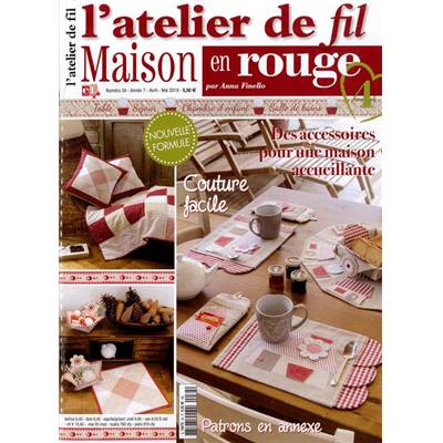 L'ATELIER DE FIL N° 34 - MAISON EN ROUGE 