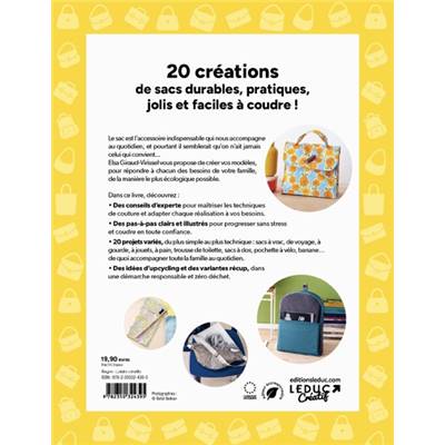 SACS DURABLES POUR TOUTE LA FAMILLE - 20 PROJETS COUTURE RESPONSABLES