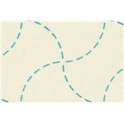 TISSU SASHIKO IMPRIME - 110 CM - COTON - MINI 5 M - COL 1 ECRU