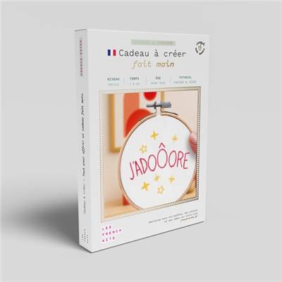 FRENCH'KITS - BRODERIE DÉCORATIVE - J'ADOOORE