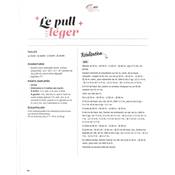 MAILLES LEGERES - 20 MODELES A TRICOTER POUR L'ETE