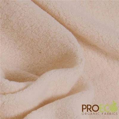 FOURRURE SHERPA COTON BIO PROECO - ANTIMICROBIEN - 150CM -NATUREL