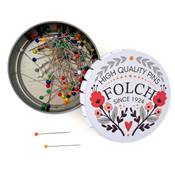 EPINGLES TETE DE VERRE ULTRA RESISTANTES - BOITE 100 PCS - FOLCH