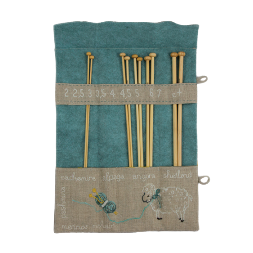 Kit Ma pochette d'aiguilles à tricoter à coudre et à broder, merci Cousines et compagnie