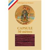 FIL DE LIN GLACE GRENAT - BOITE 10 CAPSULES N°40 DE 50 M