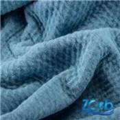SUPER ABSORBANT ZORB® 3D COTON BIO MD - ANTIMICROBIEN - 150CM - BLEU