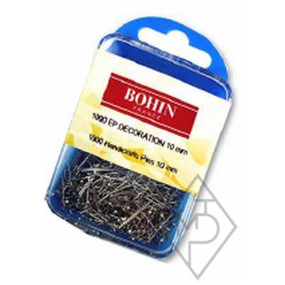 EPINGLES BOULE DE DECO ARGENT -N°3/0 - 10X0.55 MM - BOITE 1000