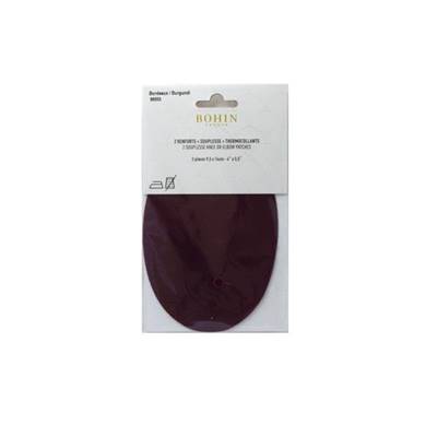 2 RENFORTS SOUPLESSE THERMOCOLLANTS GM 9.5 X 14 CM BORDEAUX