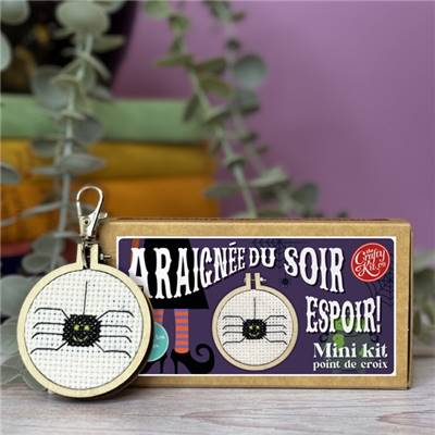 MINI KIT POINT DE CROIX - ARAIGNEE DU SOIR ESPOIR !