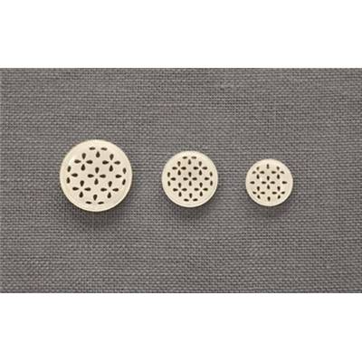 LOT DE 10 BOUTONS BRODERIE ANGLAISE - 23 MM