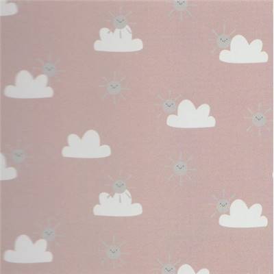TISSU SOLEIL -100% COTON  - 110 CM -ROSE -p de 4 m env.