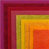 PACK TANGO 9 COLORIS DE FEUTRINE 15x15cm EN CAMAIEUX