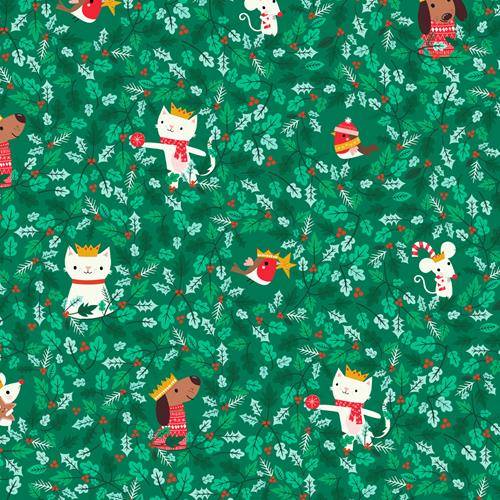 TISSU DASHWOOD STUDIO COSY CHRISTMAS 2264 COTON 110 CM