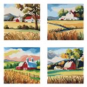 KIT BRODERIE DIAMANT MINI DOTZ - COUNTRYSIDE VIEWS - PACK 4 DESSINS