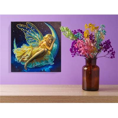 KIT BRODERIE DIAMANT DOTZ - CRESCENT MOON SLUMBER AVEC CADRE