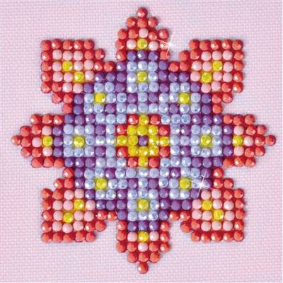 KIT BRODERIE DIAMANT - MANDALA FLEUR 2