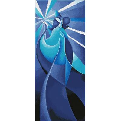 KIT BRODERIE DIAMANT SQUARES - BLUE MADONNA