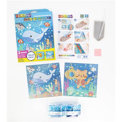KIT BRODERIE DIAMANT DOTZ BY NUMBER - SOUS LA MER