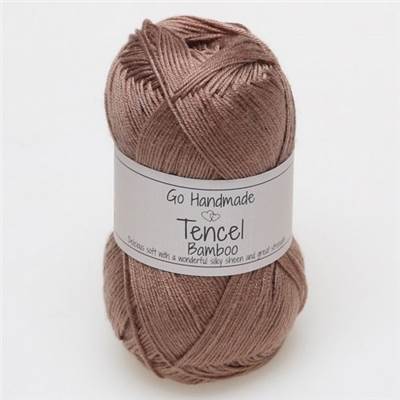 FIL A TRICOTER GOHANDMADE TENCEL - MARRON - PELOTE 50 G